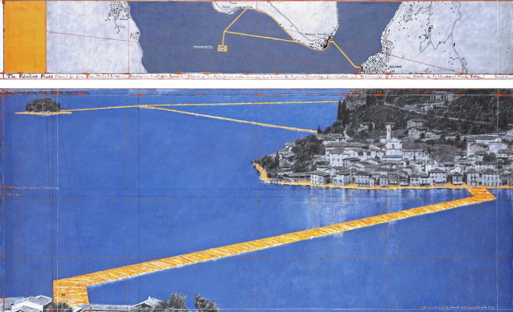 Christo, “The Floating Piers, Lake Iseo, Italy, 2014-16, and Two Works In Progress”