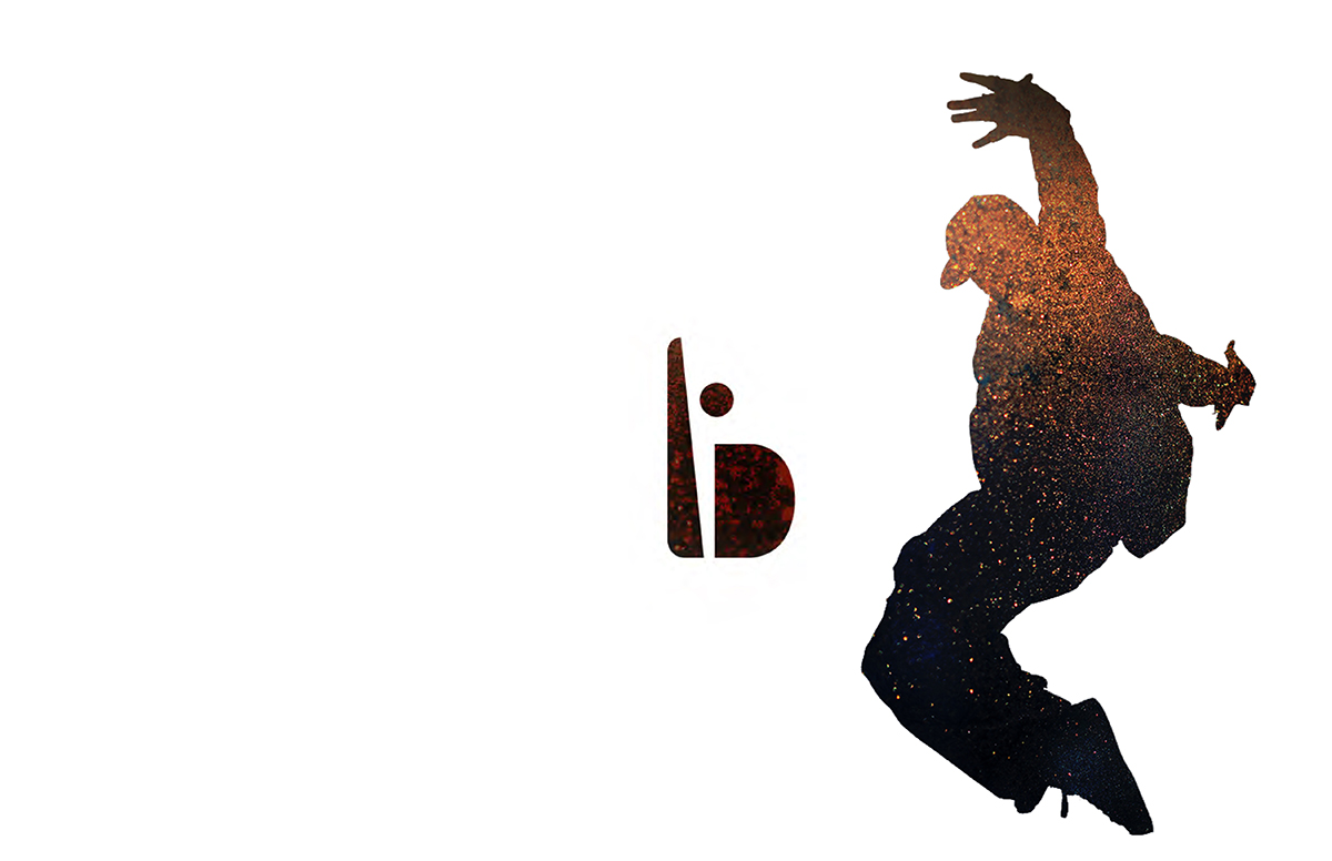 Black In Design jumping figure