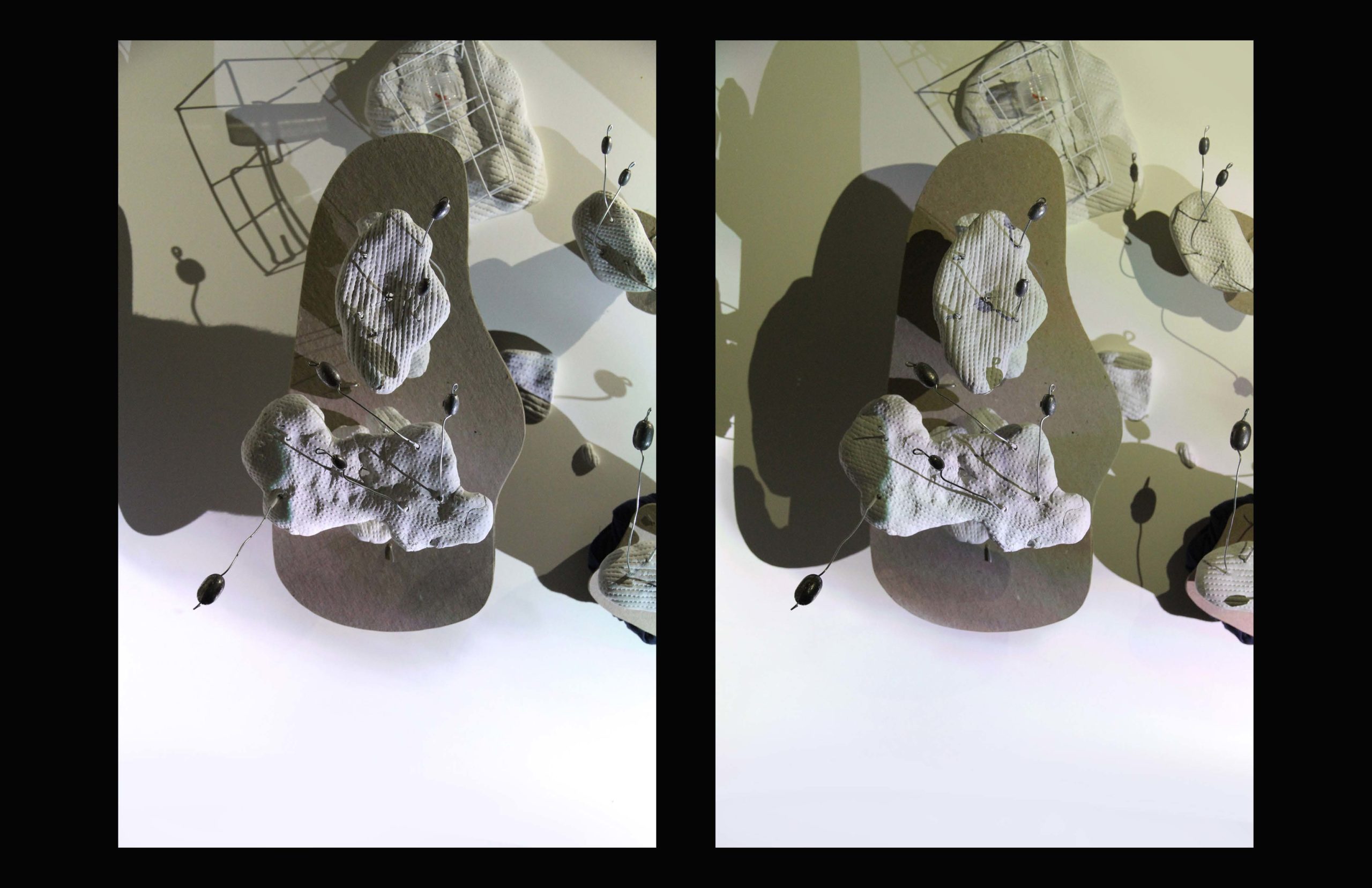 Pair of abstract models.