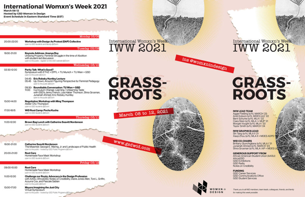 Womxn in Design celebrates International Womxn’s Day with a week of GRASSROOTS-themed events
