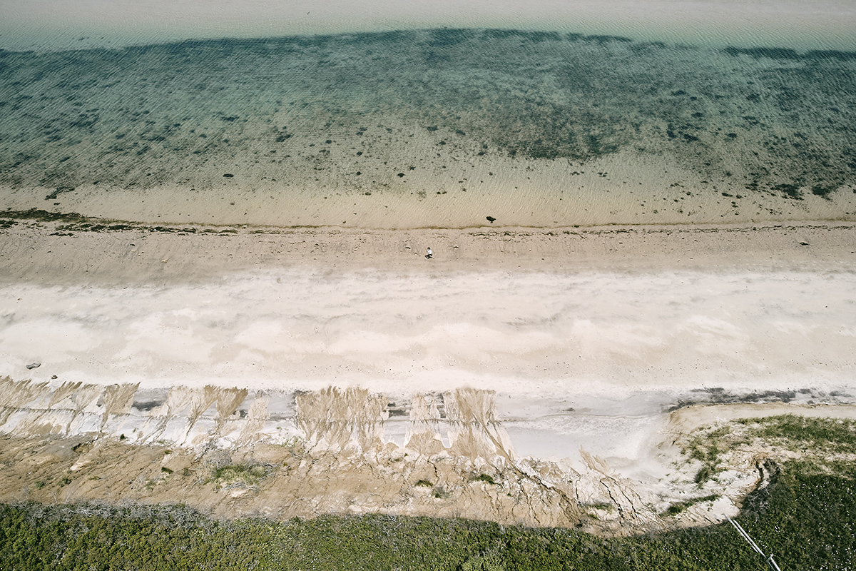 Eroded coast
