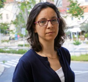 An outdoor eadshot photo of Dr. Suhad Bishara 
