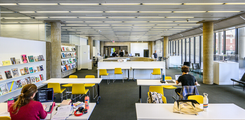 Interior of Frances Loeb Library