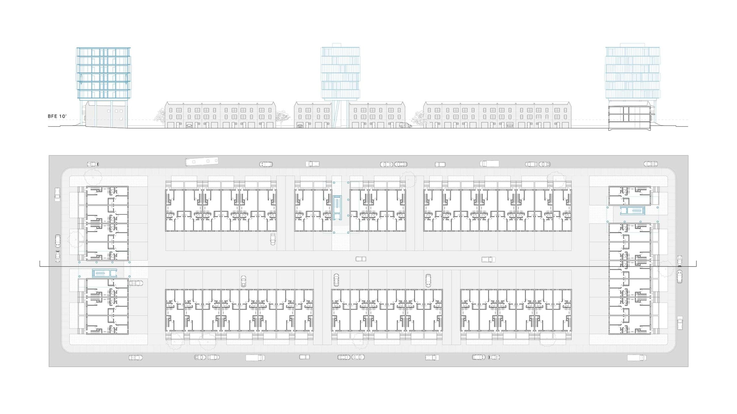 Architectural diagram of a building