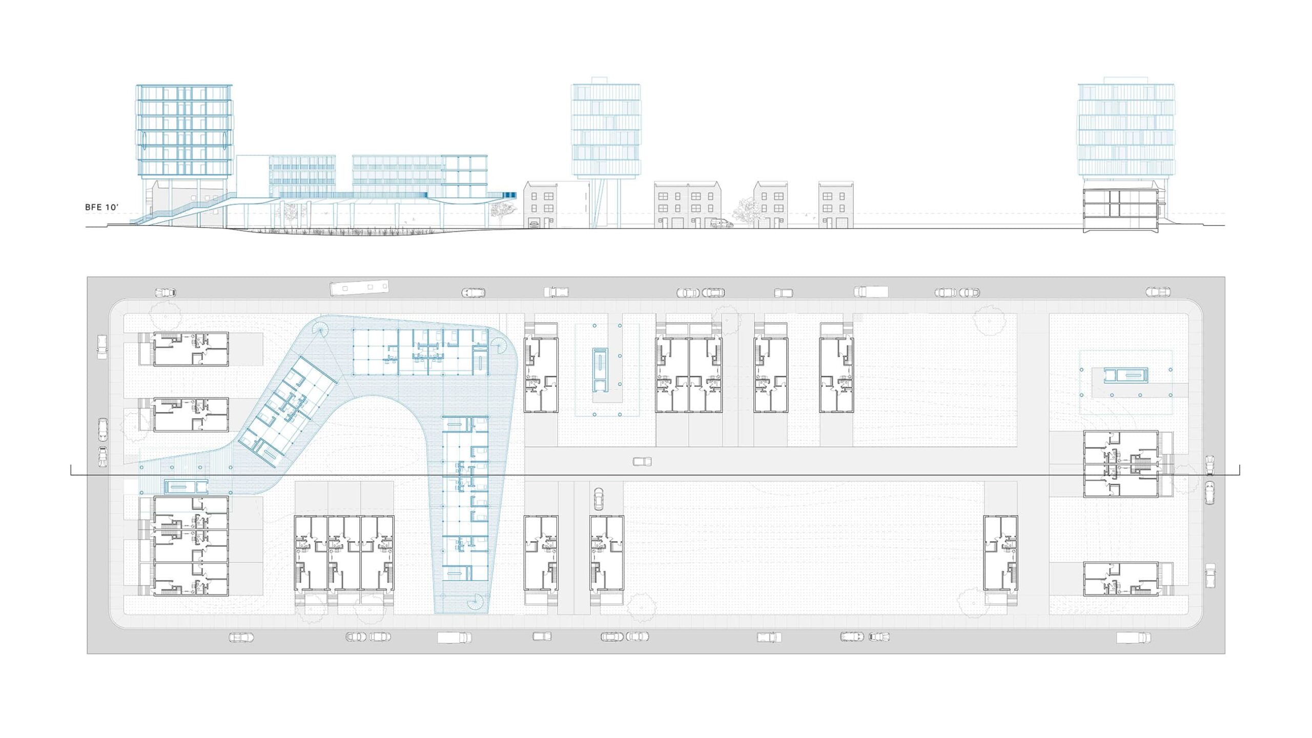 Architectural diagram of a building