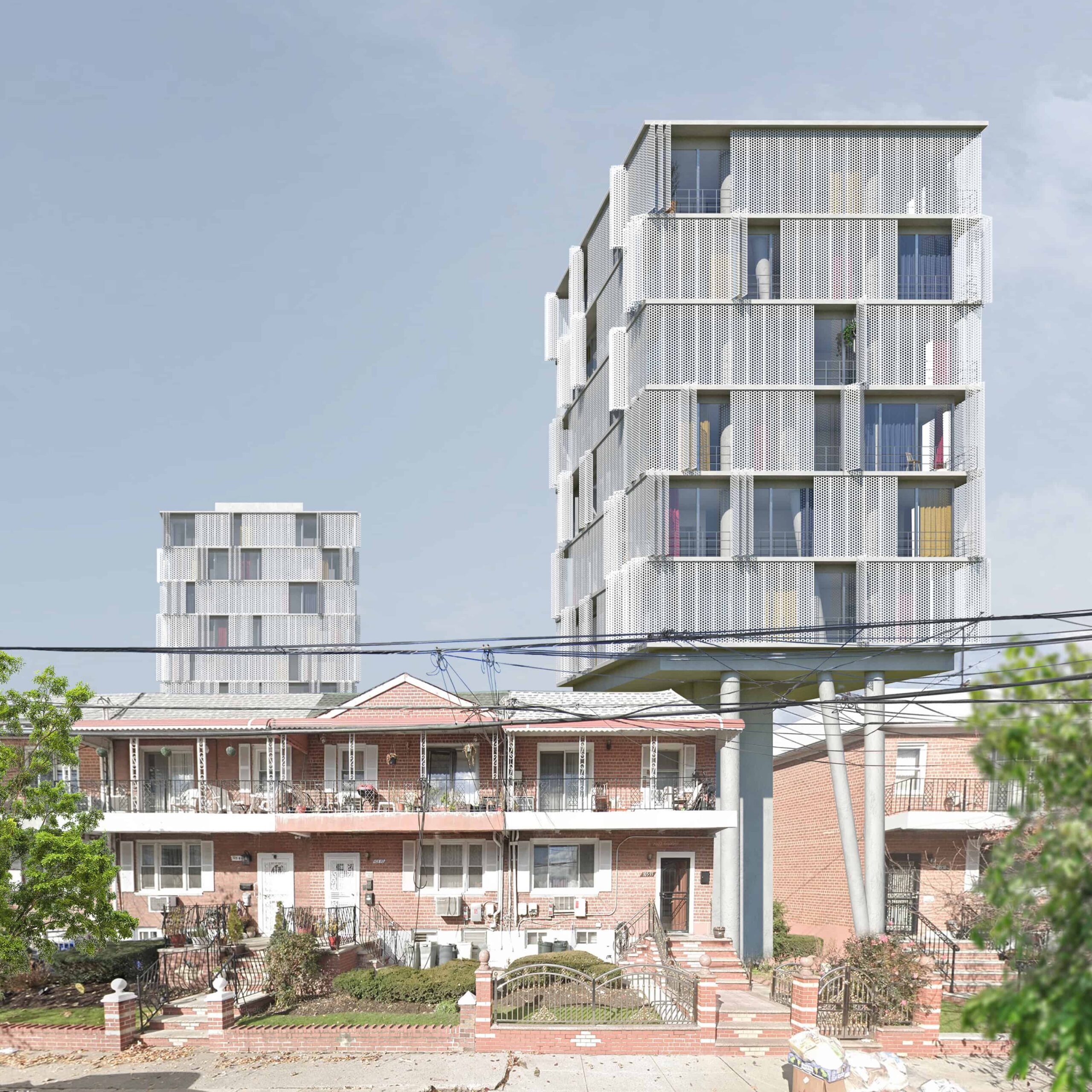 Rendering of some towers